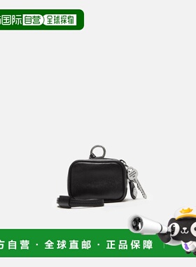 自营欧洲直邮Acnes Studios Camero黑色小牛皮logo压花耳机包男女