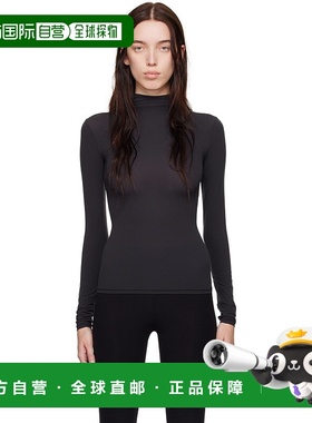 香港直邮潮奢 SKIMS 女士 黑色 Fits Everybody 高领衫 APTTN1230