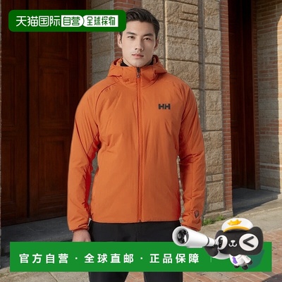 自营欧洲直邮Helly Hansen 男士橙色聚酰胺Odin轻质弹力连帽夹克2