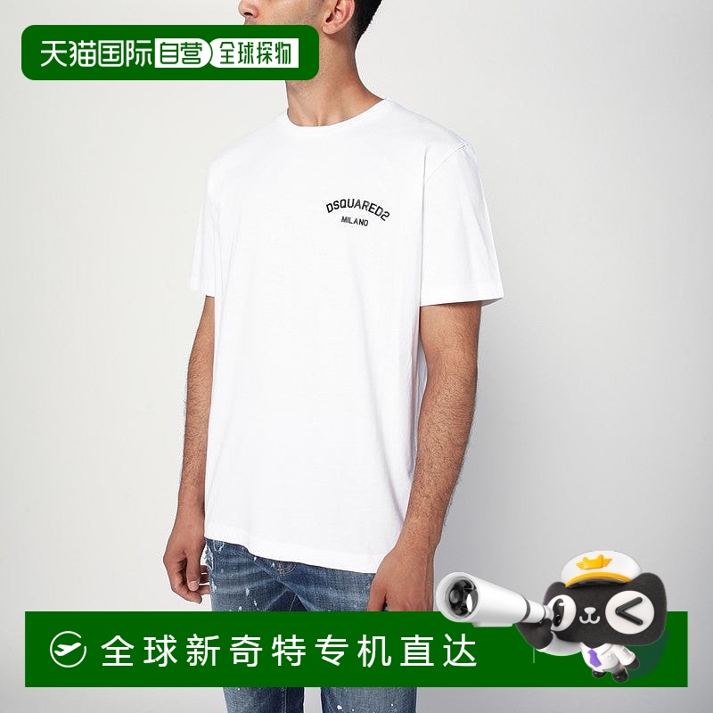 自营 Dsquared2男子T恤，带标志-白色 【美国奥莱】直发
