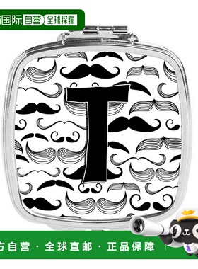 自营 Carolines Treasures CJ2009-TSCM 字母 T 小胡子初始紧凑型