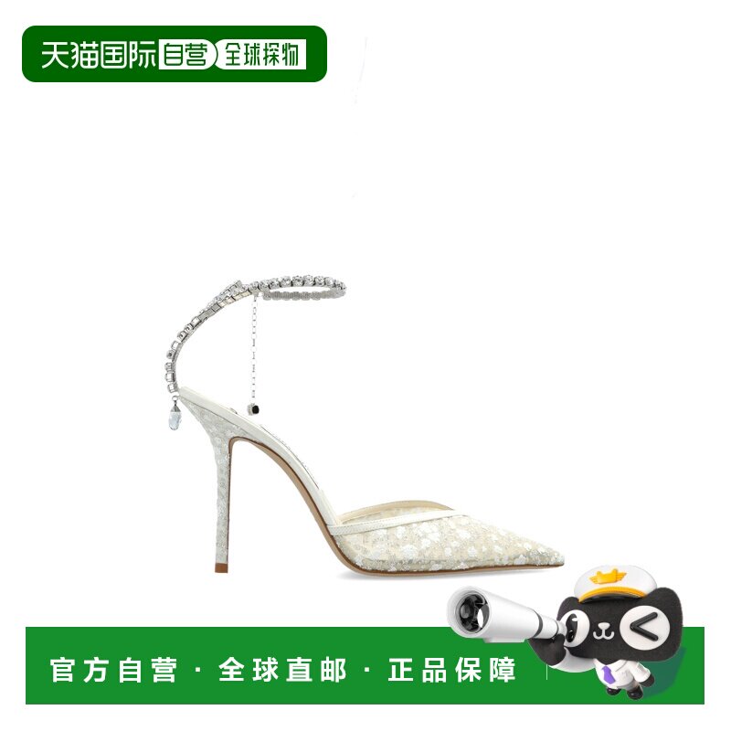 1h可退 香港直邮JIMMY CHOO 女士凉鞋 SAEDA100GBGSILVERWHITECRY