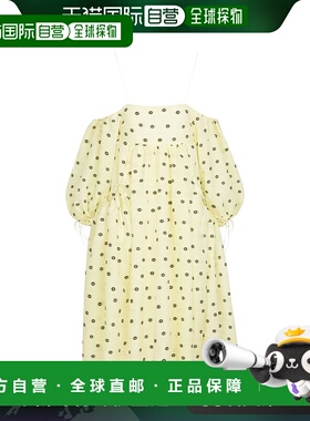 1h可退 香港直邮Cecilie Bahnsen 女士 Bethany 花朵提花中长连衣