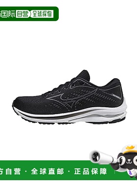 【日本直邮】Mizuno美津浓 女士轻量跑鞋 黑色x黑色 22.5cm 4E