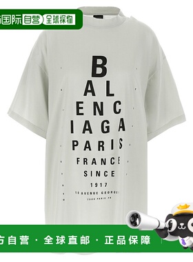香港直邮BALENCIAGA 女士T恤 811688TRVU69081 SS2025 白色