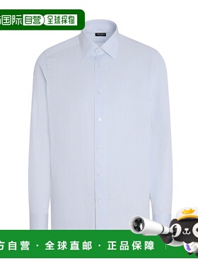 香港直邮Z ZEGNA 男士衬衫 901529A99MS0PA SS2025 白色长袖