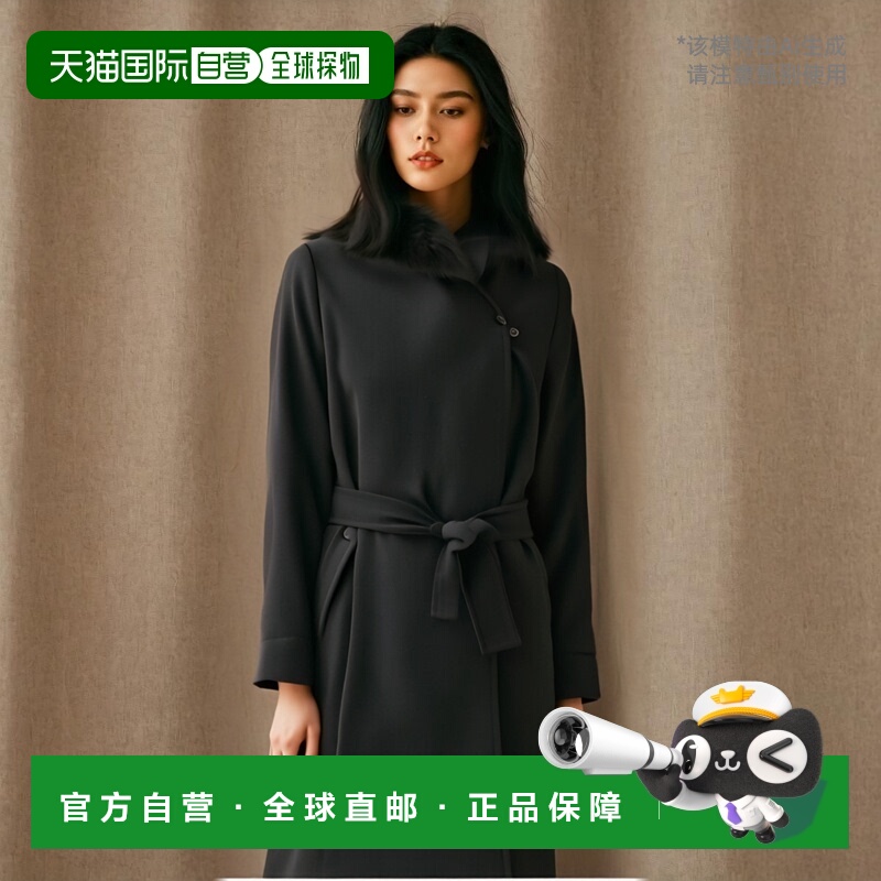 【99新未使用】香港直邮Max Mara 系带连帽大衣 6086325906