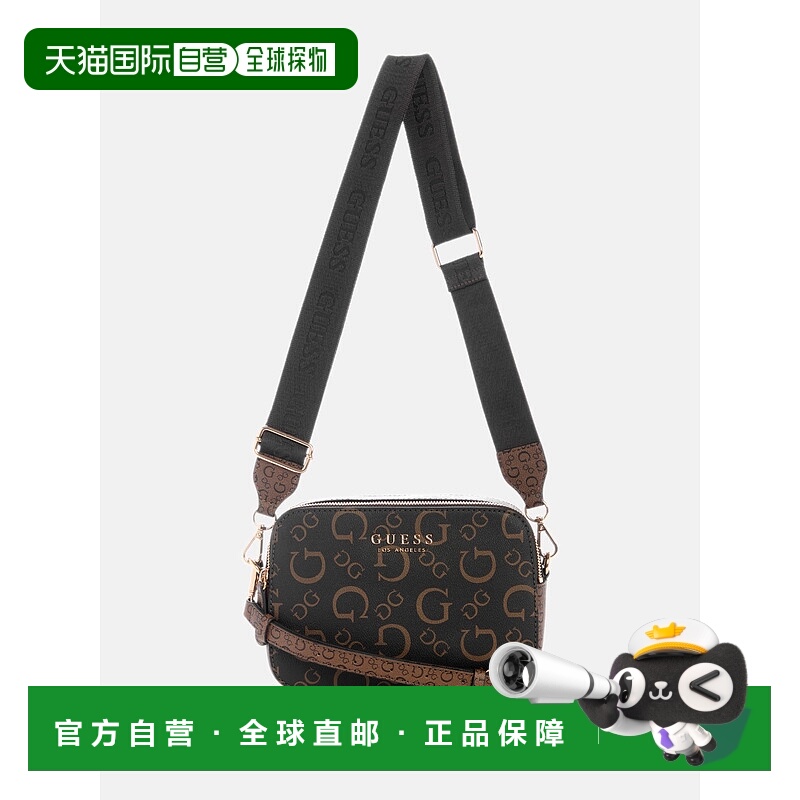 自营guessEldoria Enlarged Logo Camera Crossbody - natural mu