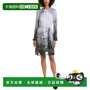 美国奥莱直发 蓝色 自营Bella Dahl收集迷笛连衣裙