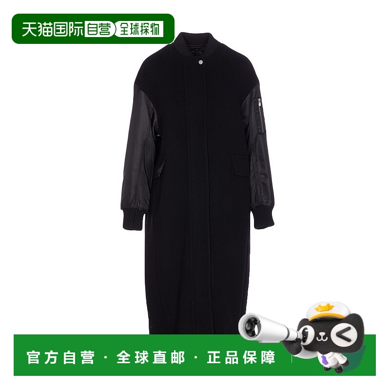 1h可退 香港直邮PINKO 女士大衣 105640A2SLZ99 AW2025 黑色 长袖