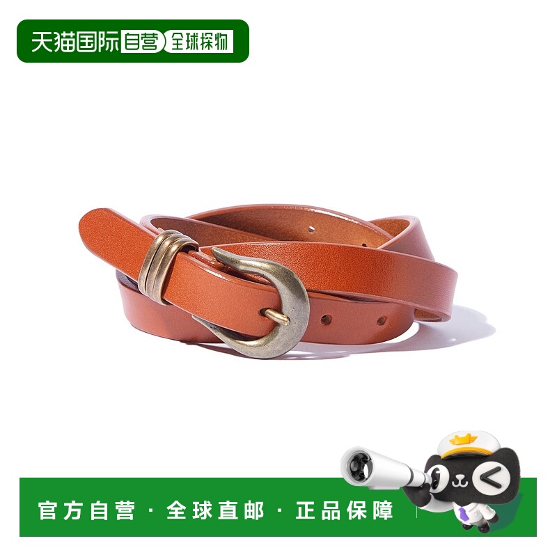 1h可退 日本直邮glamb 圆形扣高档皮革腰带 GB0125/AC06