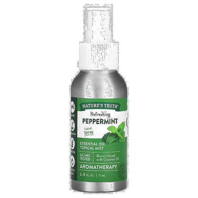 香港直邮Nature's Truth,精油，外用喷雾，清爽薄荷，2.4 液正品