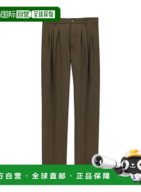 香港直邮Saint Laurent 羊毛华达呢宽松裤 815813Y405W男裤男装