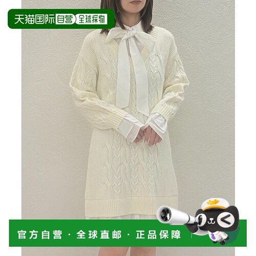 1h可退 日本直邮31 Sons de mode 女装 衬衫叠穿设计针织连衣裙