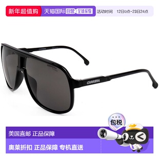 自营 Carrera男式62毫米灰色太阳镜-黑色 美国奥莱直发卡雷拉