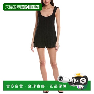 自营 saltwater luxe盐水豪华钩针连身衣-黑色 美国奥莱直发性感