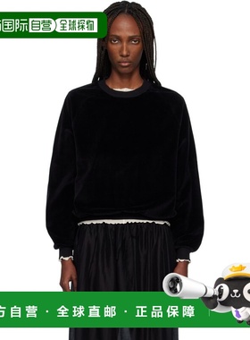 1h可退 香港直邮潮奢 Baserange 女士 黑色 Rim Raglan 套头衫 PU