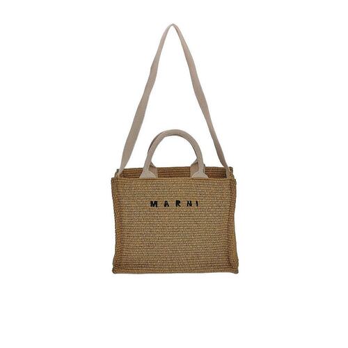 Marni logo刺绣托特包 SHMP0077U0P3860