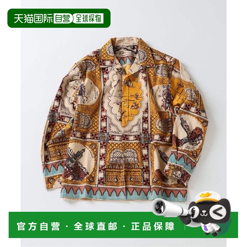 1h可退 日本直邮JOURNAL STANDARD BINDU / 联名 绒布 图案 衬衫