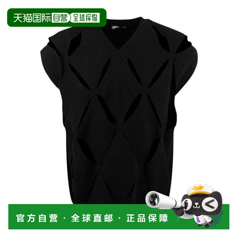 香港直邮Valentino 镂空V领无袖套衫 WV0KC17K7UU