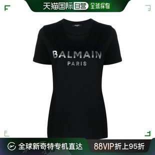 香港直邮Balmain巴尔曼女士T恤黑色无袖 圆领透气凉爽舒适宽松