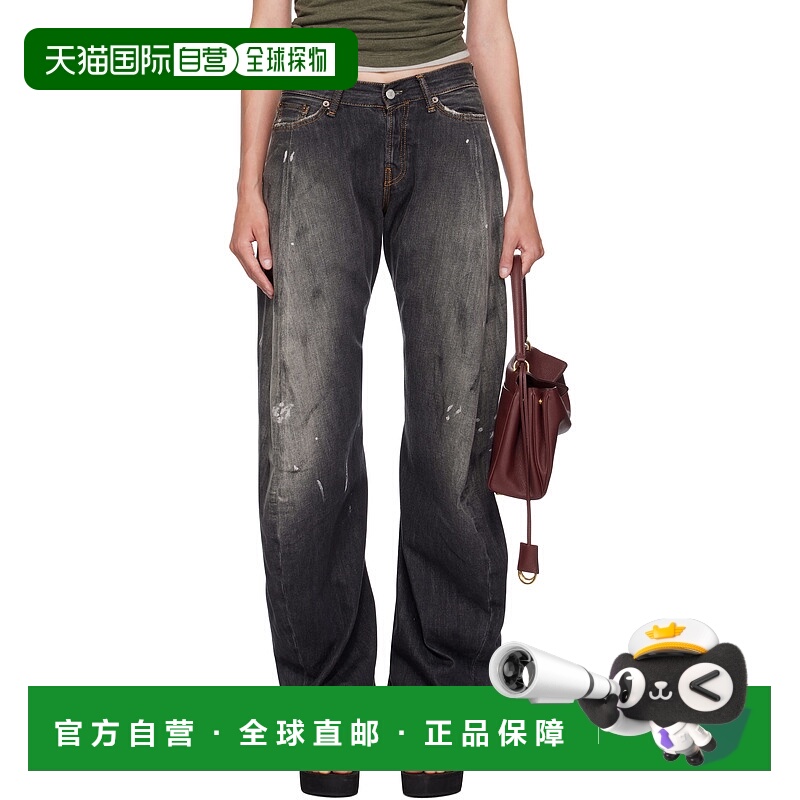 1h可退 香港直邮Acne Studios 艾克妮 女士 黑色 Loose Fit 2006F