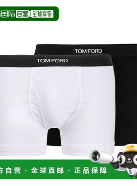 香港直邮Tom Ford 汤姆 福特 男士 黑白棉混纺四角裤 T4XC3104099