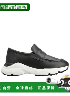 香港直邮TOD'S 托德斯 女士 黑色皮质乐福鞋 XXW54C0JC40N6M厚底