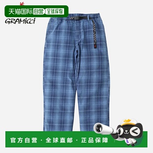 日本直邮GRAMICCI OG 牛仔格子裤男女靛蓝格子牛仔裤（G5FM-P076