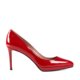 漆皮优雅气质高雅尖头印花 香港直邮Gucci古驰女士红色高跟鞋