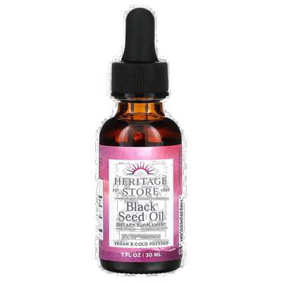 香港直发Heritage Store黑草籽油膳食营养补充剂瓶装进口30ml
