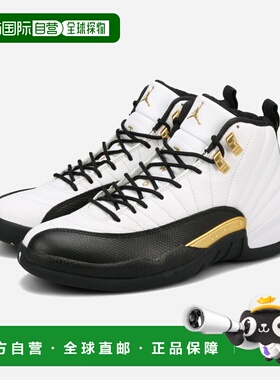 日本直邮NIKE AIR JORDAN 12 RETRO 男士高帮运动鞋 白色/金属金/