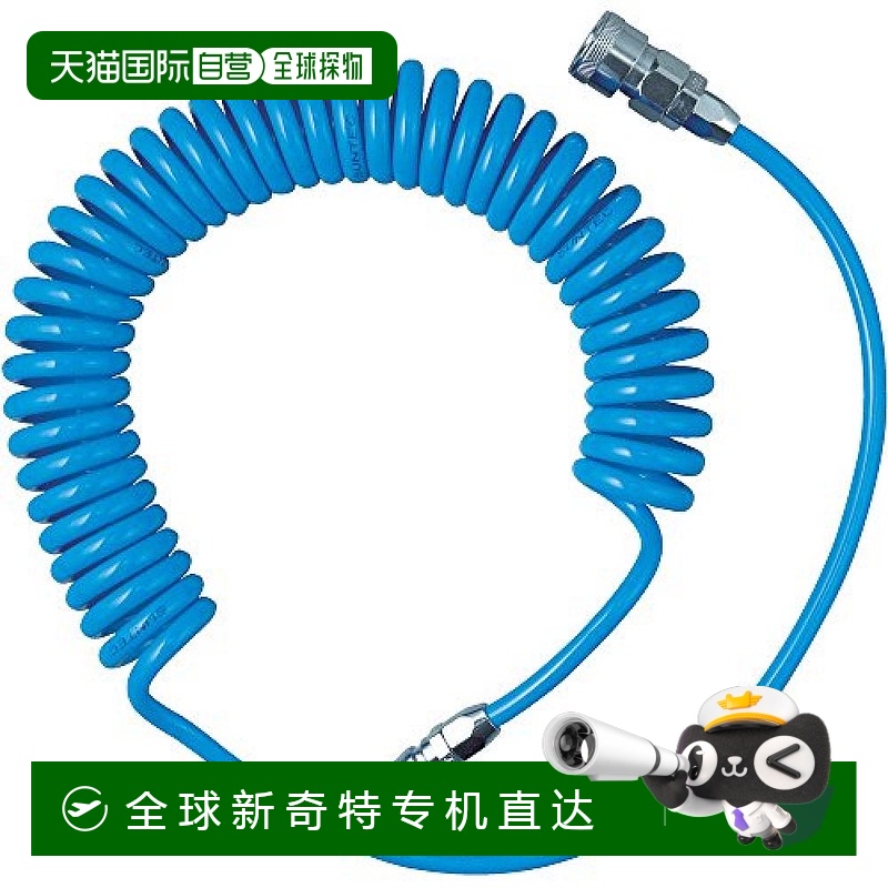 日本直邮TRUSCO 阿尔法聚氨酯线圈软管蓝色带接头4m TUCH 5B