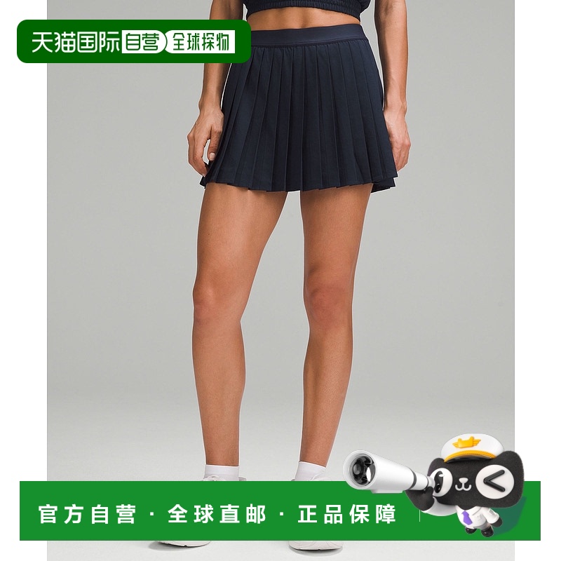 1h可退 香港直邮潮奢 Lululemon 女士 高腰褶裥网球半身裙 LW8ALR