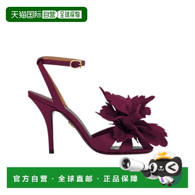 1h可退 香港直邮FERRAGAMO/菲拉格慕 女士 花朵装饰高跟凉鞋 25FW
