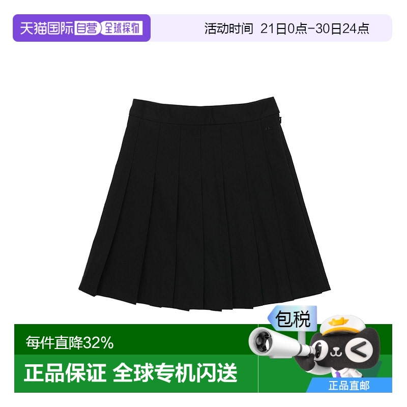 韩国直邮J lindeberg金 林德伯格高尔夫运动裙女款黑色高腰日常