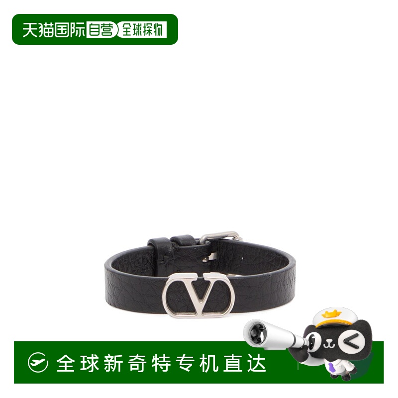 1h可退 香港直郵VALENTINO 男士腰帶 YJ0X63AVU0NO AW2025 黑色 V