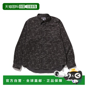 SOLID CAMO 宽松版 日本直邮A 灯芯绒衬衫 APE 型长袖 BATHING