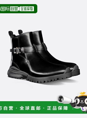 1h可退 香港直邮dior 迪奥 桀傲 男士 黑色皮质靴子 3BO358ZJQ900