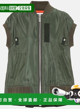1h可退 香港直邮Sacai 女士 尼龙背心 green绿色 舒适时尚
