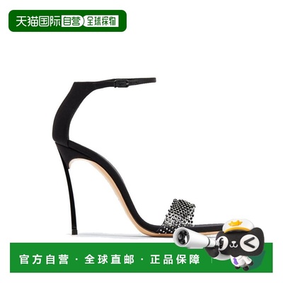 自营Casadei Silk Stiletto Heel Women's Sandals - black 美国
