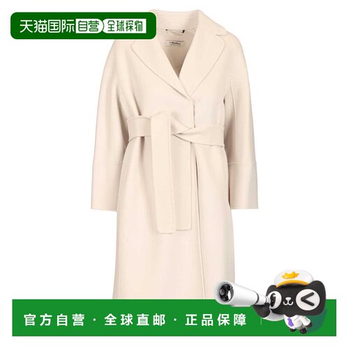 1h可退 香港直邮S MAX MARA 女士大衣 2619011051600700027 CO 米