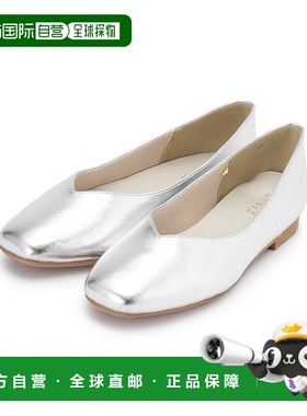 日本直邮grove 人体工学贴合方头平底女鞋 GR1241BW051407 黑色