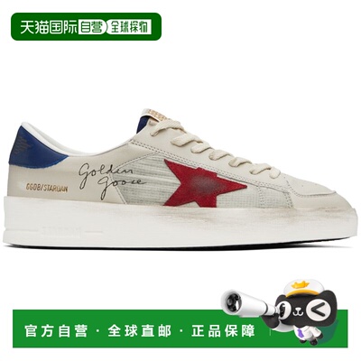 1h可退 香港直邮GOLDEN GOOSE 男士 灰色 Stardan 运动鞋 GMF0033