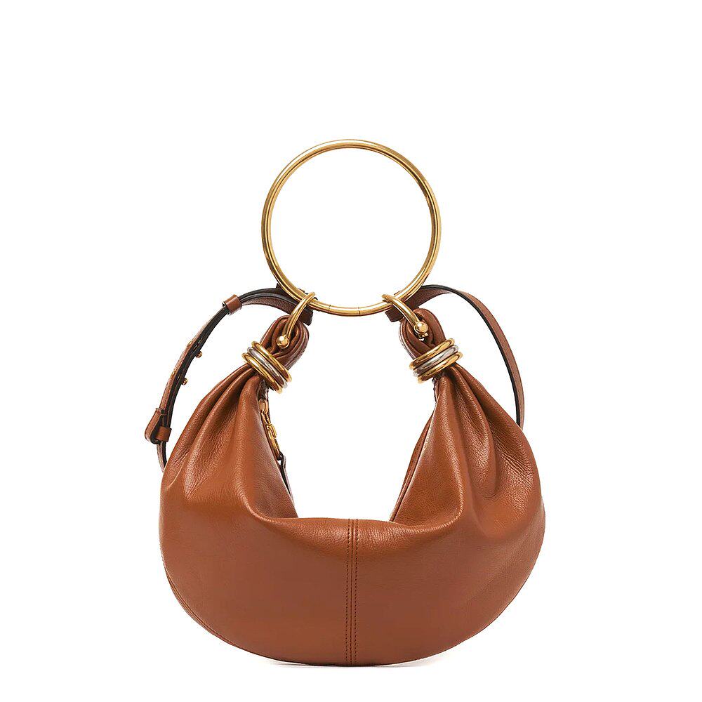 CHLOÉ 女士手提包 C24AS611N7226M AW2024 棕色 Small Hobo Bag
