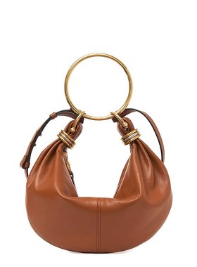 CHLOÉ 女士手提包 C24AS611N7226M AW2024 棕色 Small Hobo Bag