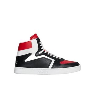 23FW 01牛皮革高帮运动鞋 Men TRAINER CELINE