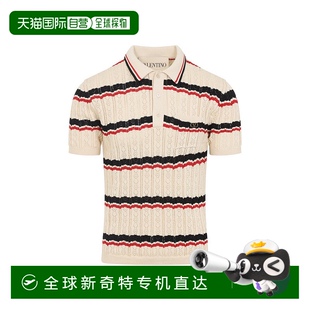 自营 美国奥莱直发 valentino象牙色棉质Polo衫 中性色