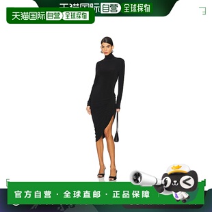 KAMALI 长袖 诺玛 女士 高领单肩垂褶连衣裙 卡玛丽 香港直邮NORMA