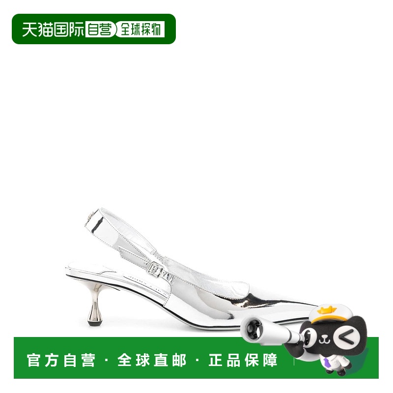 1h可退 香港直邮JIMMY CHOO 女士高跟鞋 AMEL50QUI CO 银色单鞋